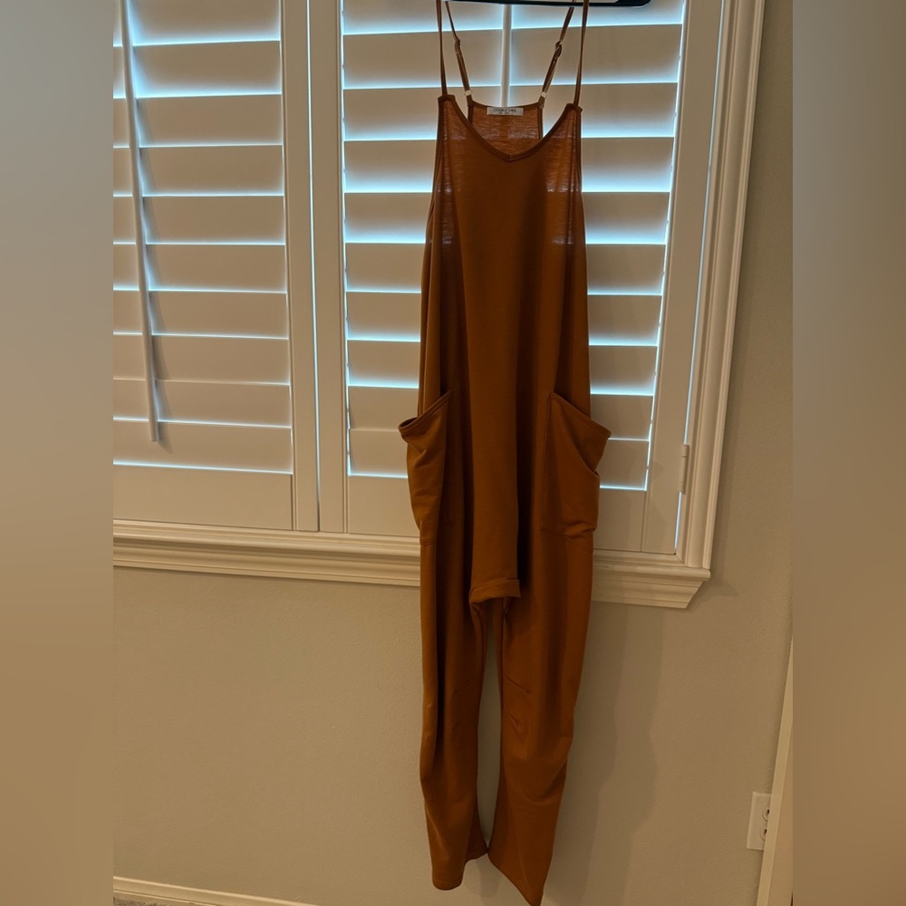 NWOT Brown Jumpsuit